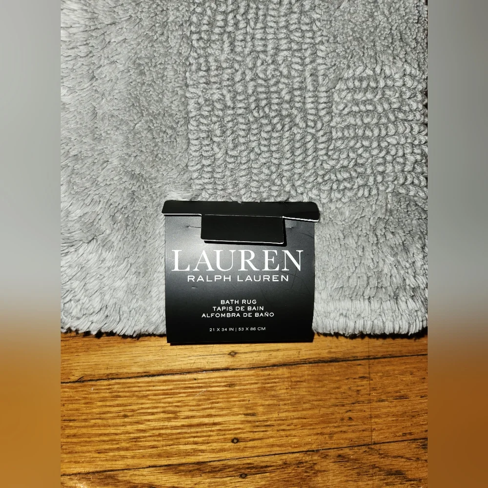 Ralph Lauren Elegant Gray Bath Mat